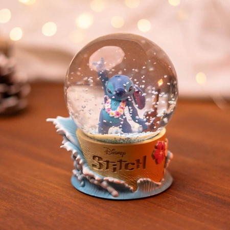 Disney Stitch - Glasschneekugel im Geschenkkarton