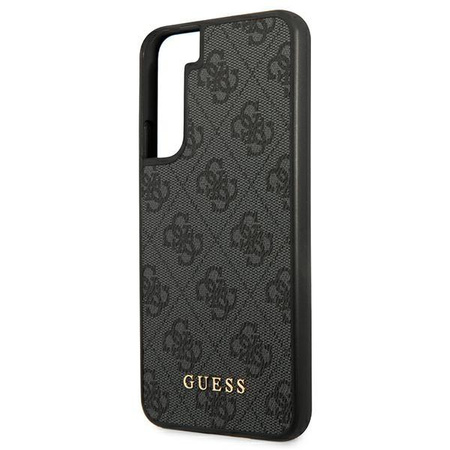 Guess 4G Metal Gold Logo - Etui Samsung Galaxy S22+ (szary)