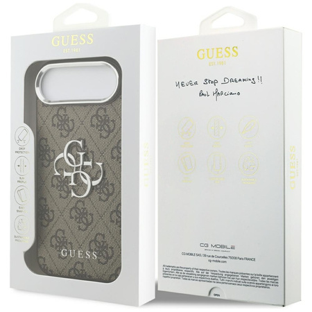 Guess 4G Big 4G Classic Logo - Case iPhone Air (Brown / Silver)