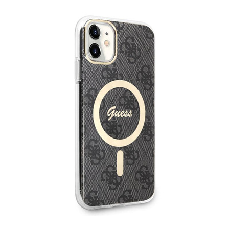 Guess 4G MagSafe - Etui iPhone 11 (Czarny)