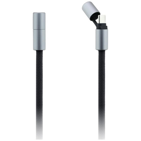 CZARNY KABEL USB C 1.5M SZYBKIE ŁADOWANIE KARL LAGERFELD PASEK DO TELEFONU