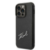 Karl Lagerfeld Signature Logo Cardslot - iPhone 14 Pro tok (fekete)