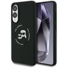 Karl Lagerfeld Silicone Double Heads And Circle MagSafe – Pouzdro pro Samsung Galaxy S25 Edge (černé)