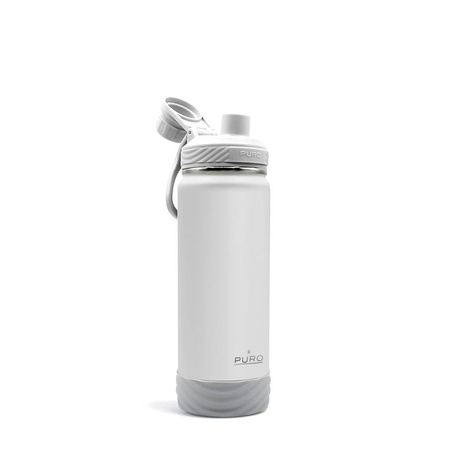 PURO Outdoor - Butelka termiczna ze stali nierdzewnej 500 ml (Light Grey)