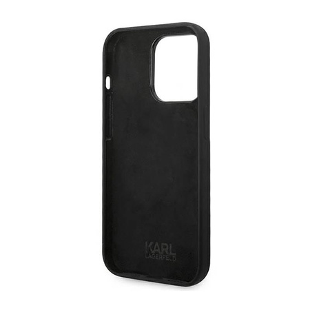 Karl Lagerfeld Silikon Iconic Karl`s Head - iPhone 14 Pro Tasche (schwarz)