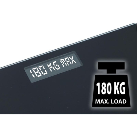 Grundig - Pèse-personne électronique, en verre, jusqu'à 180 kg (noir)
