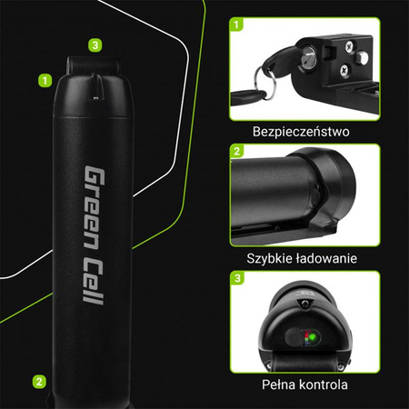 Green Cell - 5.2Ah (187Wh) Batterie für E-Bike 36V Elektrofahrrad