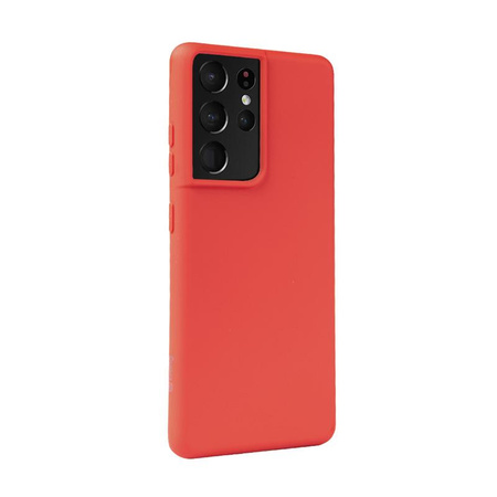 Crong Color Cover - Étui Samsung Galaxy S21 Ultra (rouge)