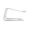 Crong AluBench – Ergonomiczna podstawka pod laptopa z aluminium (srebrny)