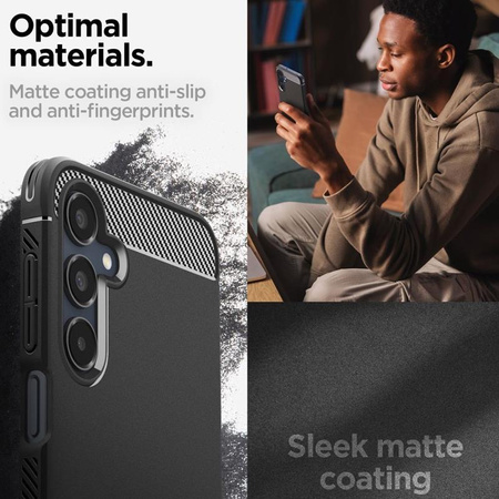Spigen Rugged Armor - Etui pour Samsung Galaxy A16 4G/5G (Noir mat)