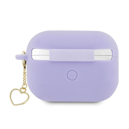 Coeur en silicone Guess - Étui AirPods Pro 2 (violet)