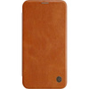 Kožené pouzdro Nillkin Qin - Pouzdro pro Apple iPhone 12 Mini (Hnědé)