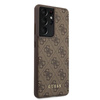 Guess 4G Metal Logo - Étui Samsung Galaxy S21 Ultra (marron)