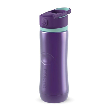 Quokka Spring - Bouteille thermique en acier inoxydable avec système d'ouverture rapide 600 ml (Aqua Violet)