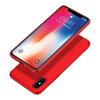 Crong Smooth Skin - pouzdro pro iPhone Xs / X (červené)