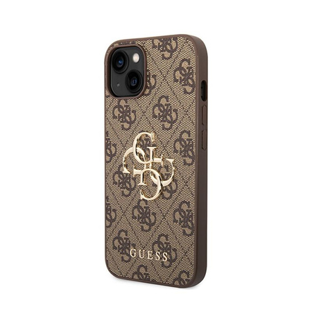 Guess 4G Big Metal Logo - iPhone 15 Tasche (braun)