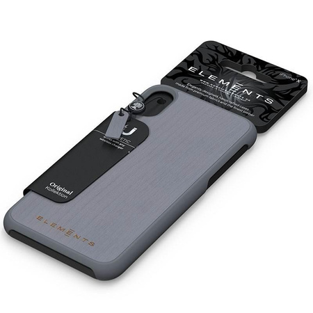Nordic Elements Original Gefion - Coque en bois pour iPhone Xs / X (Gris moyen)