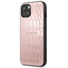 Guess Croco Stamp Lines - iPhone 13 Tasche (rosa)
