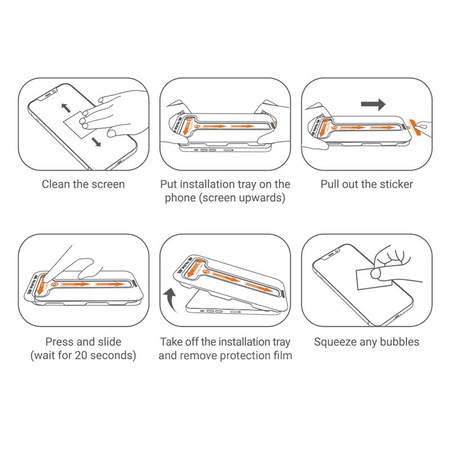 Crong EasyShield 2-Pack - Edzett üveg iPhone 14 Pro készülékhez (2 db)