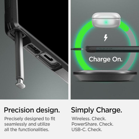 Spigen Tough Armor - Gehäuse für Samsung Galaxy S23 Ultra (Abyss Grün)