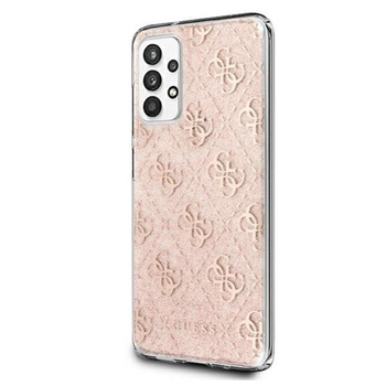 Pouzdro Guess 4G Glitter - Samsung Galaxy A32 5G (růžové)