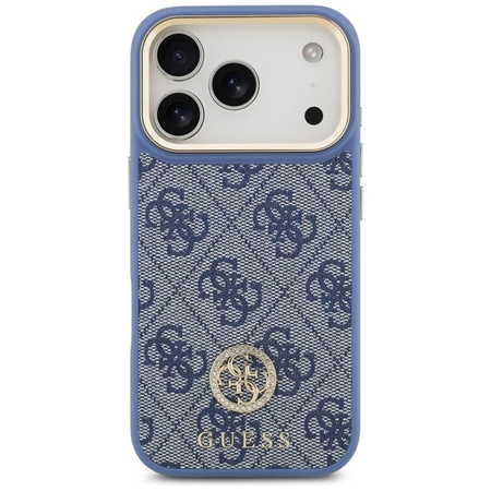Guess 4G Strass Logo MagSafe - Pouzdro iPhone 17 Pro (Modrá)