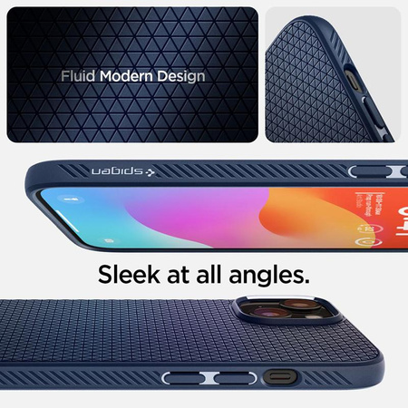 Spigen Liquid Air - Coque pour iPhone 15 (Bleu marine)