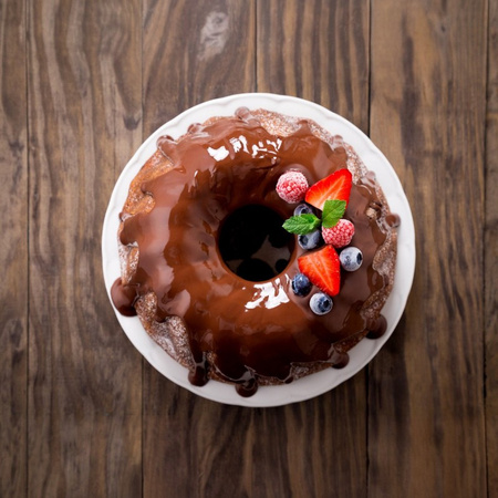 Alpina – 2-in-1-Backform für Kuchen und Gugelhupfe mit Antihaftbeschichtung, 26 x 7 cm