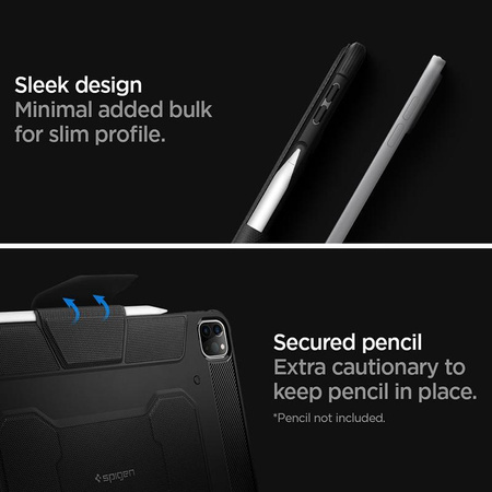 Spigen Rugged Armor Pro - Étui pour iPad Pro 11" (2022-2020) (Noir)