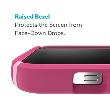 Speck Presidio2 Pro - Tasche für iPhone 14 Pro Max mit MICROBAN (Digitalpink / Blossompink / White)