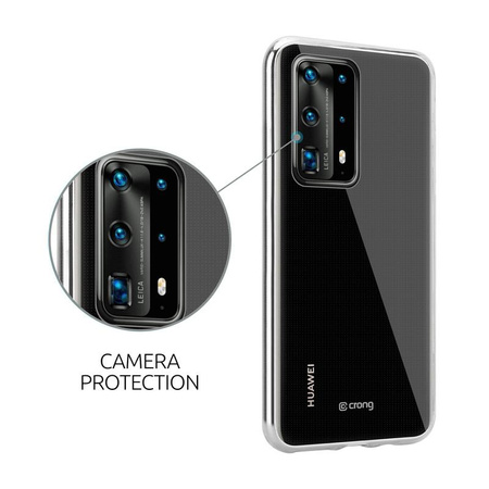 Crong Crystal Slim Cover - Etui Huawei P40 Pro (Transparent)