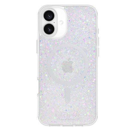 Kate Spade New York étui protecteur MagSafe pour iPhone 16 Plus (Chunky Glitter)