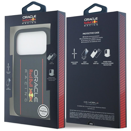 Red Bull Silicone Oversize Vertical Logo MagSafe - iPhone 17 Pro Case (Navy Blue)