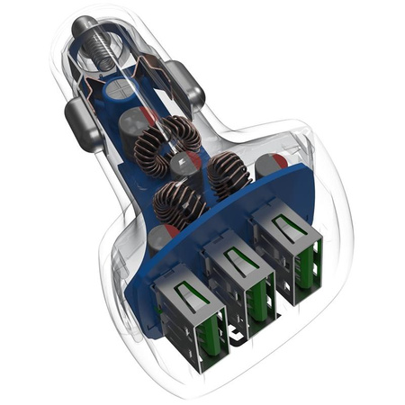 Green Cell - Nabíječka do auta PowerRide 54W 3xUSB 18W Ultra Charge