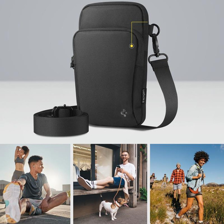 Spigen KD400 Universal Cross Bag Klasden - Telefon táska / válltáska (fekete)