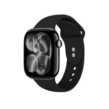 Crong Liquid - Armband für Apple Watch 44/45/46/49 mm (schwarz)