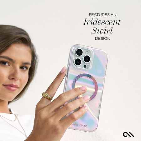 Case-Mate Soap Bubble MagSafe - Pouzdro pro iPhone 16 Pro Max (Iridescent)