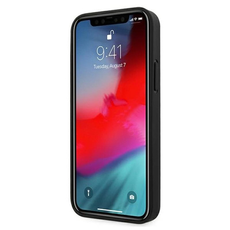 Guess 4G Bottom Stripe Collection - Etui iPhone 12 Pro Max (szary)