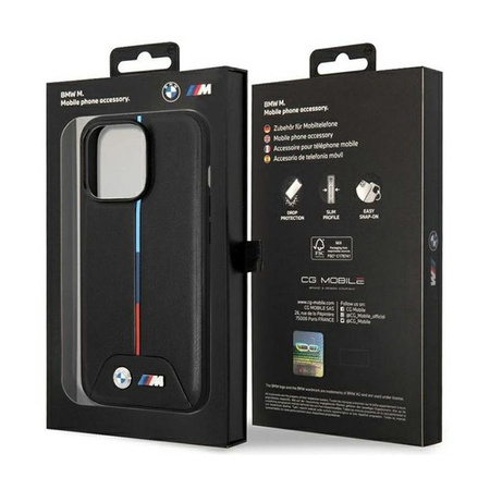 BMW Quilted Tricolor MagSafe - iPhone 13 Pro Case (black)