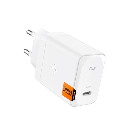 Spigen ArcStation Pro GaN-651 - USB-C PD 3.0 PPS 65W síťová nabíječka + kabel USB-C (bílá)