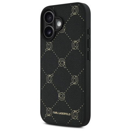 Karl Lagerfeld MagSafe Karl Head - Étui pour iPhone 16 (noir)