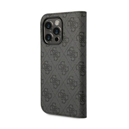 Guess 4G Metal Camera Outline Booktype Case - iPhone 14 Pro Max Case (black)