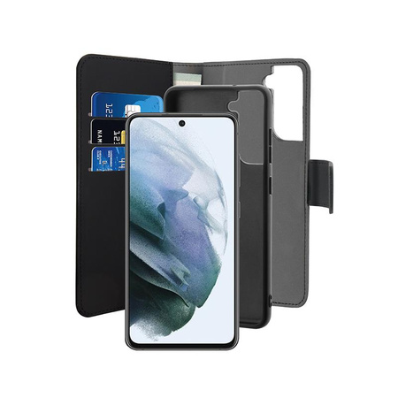 PURO Wallet Detachable - 2-in-1 Case for Samsung Galaxy S21 FE (black)