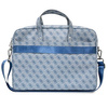 Guess Saffiano 4G Triangle Logo Computer Bag - 16" Notebook Bag (blue)