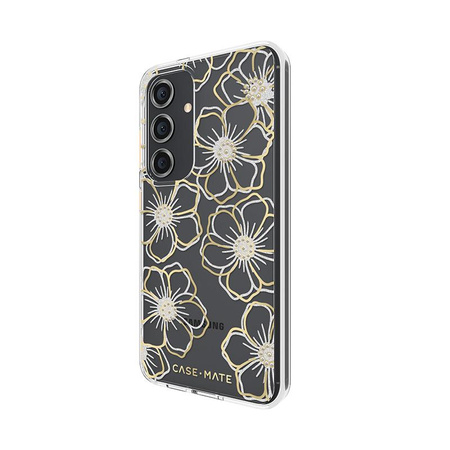 Case-Mate Floral Gems - Schutzhülle für Samsung Galaxy S24 (Gold)