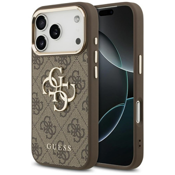 Guess 4G Big 4G Classic Logo - Case iPhone 17 Pro Max (Braun / Gold)