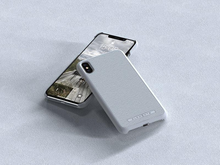 Nordic Elements Original Idun - Anyag tok iPhone Xs Max készülékhez (világosszürke)
