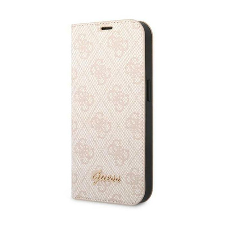 Guess 4G Metal Camera Outline Booktype Case - Coque pour iPhone 14 Plus (rose)