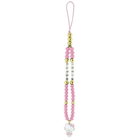 Hello Kitty Pearls and Beads Kitty Charm - Phone Pendant (pink)