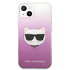 Karl Lagerfeld Choupette Head - pouzdro pro iPhone 13 Mini (růžové)